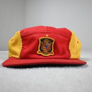 LRG 5-Panel Strapback Hat Red Yellow Spain Colorway OSFM Streetwear
